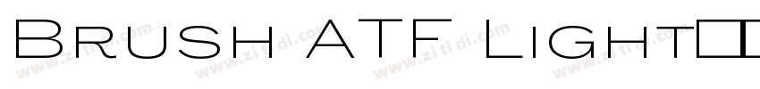 Brush ATF Light字体免费下字体转换
